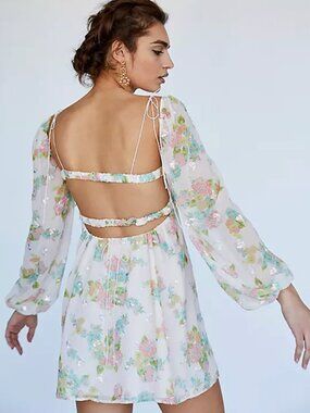 For Love & Lemons x Free People Floral Mini Dress